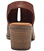 Color:Ark Brown - Image 3 - Rhazy Leather Slingback Heels