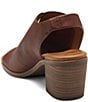 Color:Ark Brown - Image 4 - Rhazy Leather Slingback Heels