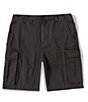 Color:Raven - Image 1 - Ripstop 9#double; Inseam Woven Cargo Shorts