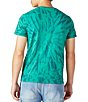 Color:Green Multi - Image 2 - Short-Sleeve Tie-Dyed Lucky Clover Graphic T-Shirt