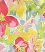 Color:Multi Floral - Image 4 - Satin Slip Floral Print Midi Skirt