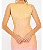 Color:Sunset - Image 3 - Sleeveless Ombre Sequin Midi Dress