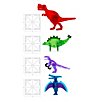 Color:Multi - Image 4 - Magna-Tiles® Dino World 40-Piece Set