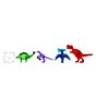 Color:Multi - Image 5 - Magna-Tiles® Dino World 40-Piece Set