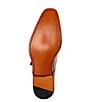 Color:Burgundy - Image 6 - Men's Marco II Monk Strap Leather Dress Shoes