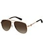 Color:Gold Brown - Image 1 - Women's 653S Aviator Sunglasses