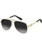 Color:Gold Black - Image 1 - Women's 653S Aviator Sunglasses