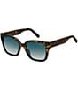 Color:Havana - Image 1 - Women's 658S Square Havana Sunglasses