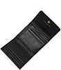 Color:Black - Image 3 - Alaia Leather Trifold Wallet