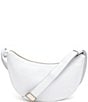 Color:White - Image 4 - Parker Half Moon Crossbody Shoulder Bag