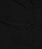 Color:Black - Image 3 - Plus Size Long Beaded Sleeves Round Neck Jersey Sheath Dress