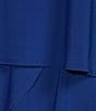 Color:Royal - Image 4 - Plus Size Short Split Sleeve Keyhole Round Neck Tiered Skirt Dress