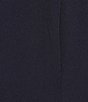 Color:Navy - Image 3 - Scuba Crepe Short Sleeve Off-The-Shoulder Embellished Neck Gown