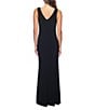 Color:Black - Image 2 - Sleeveless Cowl Neck Beaded Dress