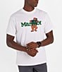 Color:White/Clover - Image 1 - Leaning Marty Short Sleeve T-Shirt