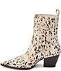 Color:White Multi Speckle Calf Hair - Image 4 - Collins Calf Hair Leather Western Booties