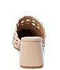 Color:Nude Leather - Image 3 - Lexie Woven Leather Mules