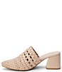 Color:Nude Leather - Image 4 - Lexie Woven Leather Mules