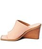 Color:Blush Leather - Image 4 - Lillie Leather Wedge Sandals