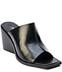 Color:Black Leather - Image 1 - Lillie Leather Wedge Sandals