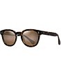 Color:Tortoise/Crystal - Image 1 - Cheetah 5 PolarizedPlus2® Round 52mm Sunglasses
