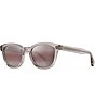 Color:Crystal/Pink - Image 1 - Cheetah 5 PolarizedPlus2® Round 52mm Sunglasses