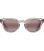 Color:Crystal/Pink - Image 2 - Cheetah 5 PolarizedPlus2® Round 52mm Sunglasses