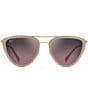 Color:Milky Almond - Image 2 - Hunakai PolarizedPlus2® 53 mm Triangle Sunglasses