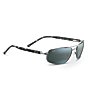 Color:Gunmetal - Image 2 - Kahuna PolarizedPlus2® Rectangular 59mm Sunglasses