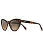 Color:Dark Tortoise - Image 1 - Kalani PolarizedPlus2® 54mm Cat Eye Sunglasses