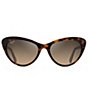 Color:Dark Tortoise - Image 2 - Kalani PolarizedPlus2® 54mm Cat Eye Sunglasses