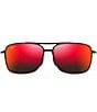 Color:Red Black Tortoise - Image 2 - Kaupo Gap PolarizedPlus2® Aviator 61mm Sunglasses