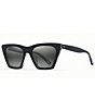 Color:Black with Crystal - Image 1 - Kini Kini PolarizedPlus2® Cat Eye 54mm Sunglasses