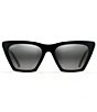 Color:Black with Crystal - Image 2 - Kini Kini PolarizedPlus2® Cat Eye 54mm Sunglasses