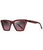 Color:Raspberry with Crystal - Image 1 - Kini Kini PolarizedPlus2® Cat Eye 54mm Sunglasses