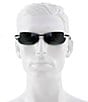 Color:Black - Image 2 - Makaha PolarizedPlus2® Rimless 64mm Sunglasses