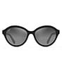 Color:Black with Crystal Interior - Image 2 - Mariana PolarizedPlus2® Fashion 55mm Sunglasses