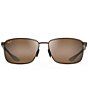 Color:Bronze - Image 2 - Men's Ka'ala PolarizedPlus2® Square 58mm Sunglasses