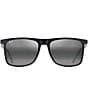 Color:Matte Black - Image 2 - Men's Makamae PolarizedPlus2® 56mm Square Sunglasses