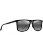 Color:Matte Black - Image 3 - Men's Makamae PolarizedPlus2® 56mm Square Sunglasses