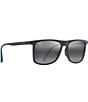 Color:Matte Blue - Image 3 - Men's Makamae PolarizedPlus2® 56mm Square Sunglasses