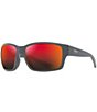 Color:Black Matte - Image 1 - Men's Mangroves PolarizedPlus2® Wrap 60mm Mirrored Sunglasses