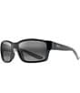 Color:Black Gloss - Image 1 - Men's Mangroves PolarizedPlus2® Wrap 60mm Sunglasses