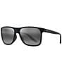 Color:Matte Black - Image 1 - Men's Pailolo PolarizedPlus2® 58.5mm Rectangle Sunglasses
