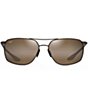 Color:Bronze - Image 2 - Men's Rectangular Puu Kukui Polarized Sunglasses