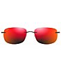 Color:Matte Black - Image 2 - Ohai PolarizedPlus2® Rectangle 59mm Sunglasses