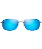 Color:Gunmetal - Image 2 - Ohai PolarizedPlus2® Rectangle 59mm Sunglasses