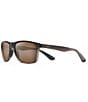 Color:Chocolate Fade - Image 1 - Onshore PolarizedPlus2® Rectangular 58mm Sunglasses
