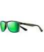 Color:Olive Stripe Fade - Image 1 - Onshore PolarizedPlus2® Rectangular 58mm Sunglasses