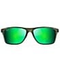 Color:Olive Stripe Fade - Image 2 - Onshore PolarizedPlus2® Rectangular 58mm Sunglasses